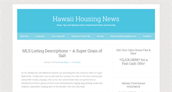 Desktop Screenshot of hawaiihousingnews.com